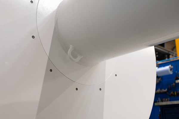 Net drum with dividing plate constructed by AS SCAN