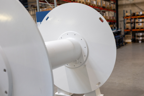 End plate of net drum manufactured by AS SCAN for KJ Hydraulik